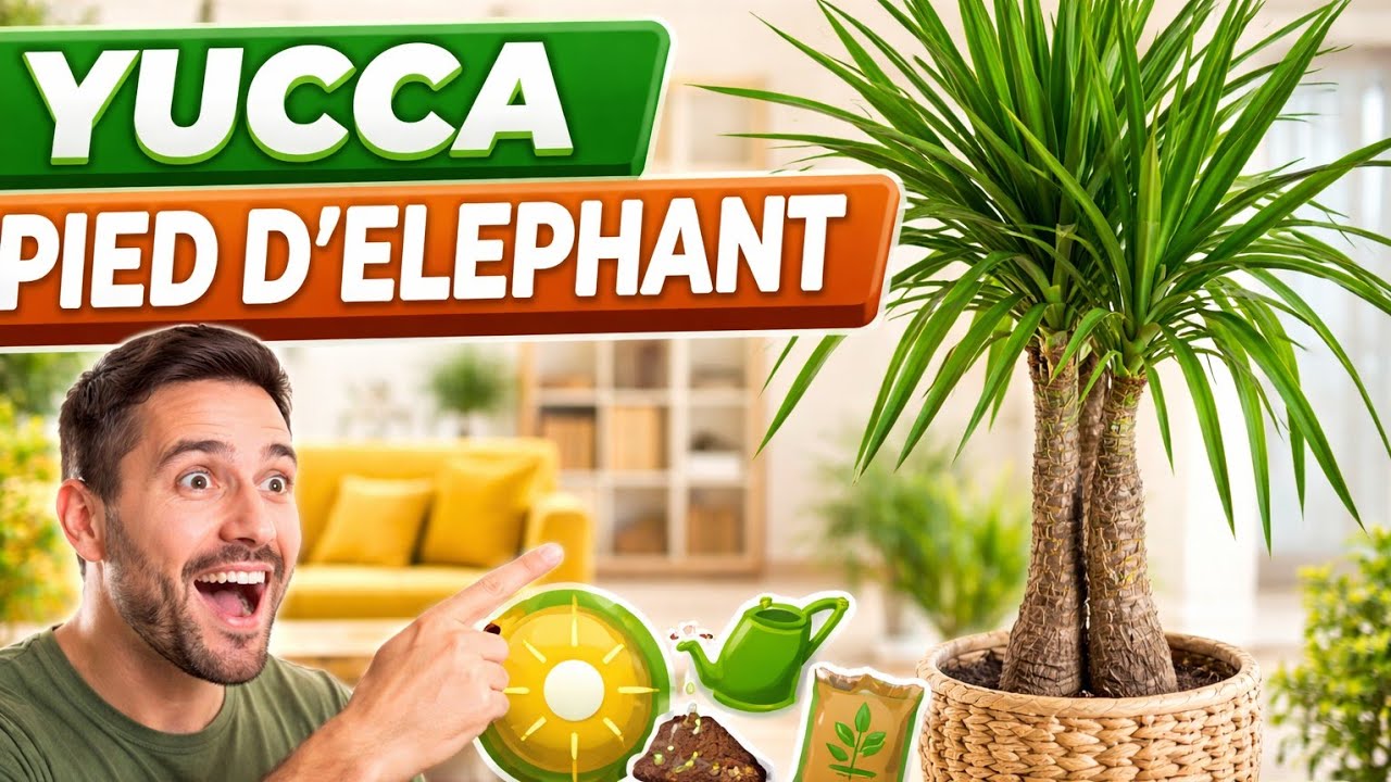Rempotage de Yucca Pied d'éléphant 