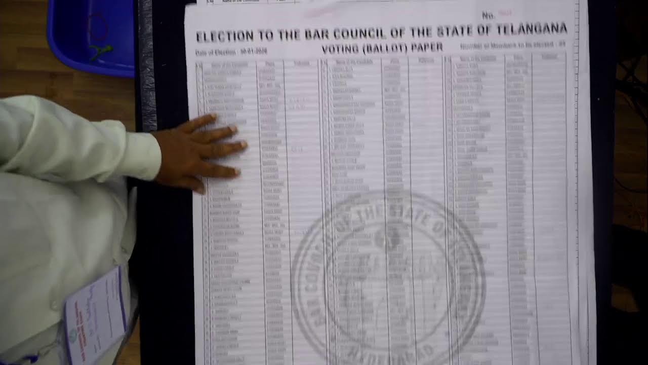 Bar Council Election Counting Day 15