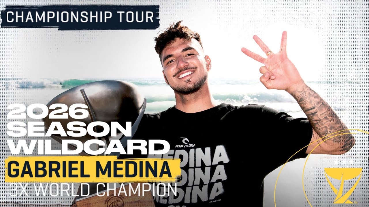 Gabriel Medina confirmed for 2026 Championship Tour
