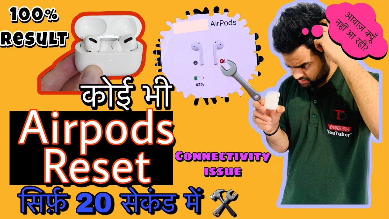 how to reset apple airpods ,airpods 2nd gen and airpods pro live demo ,improve connectivity & sound