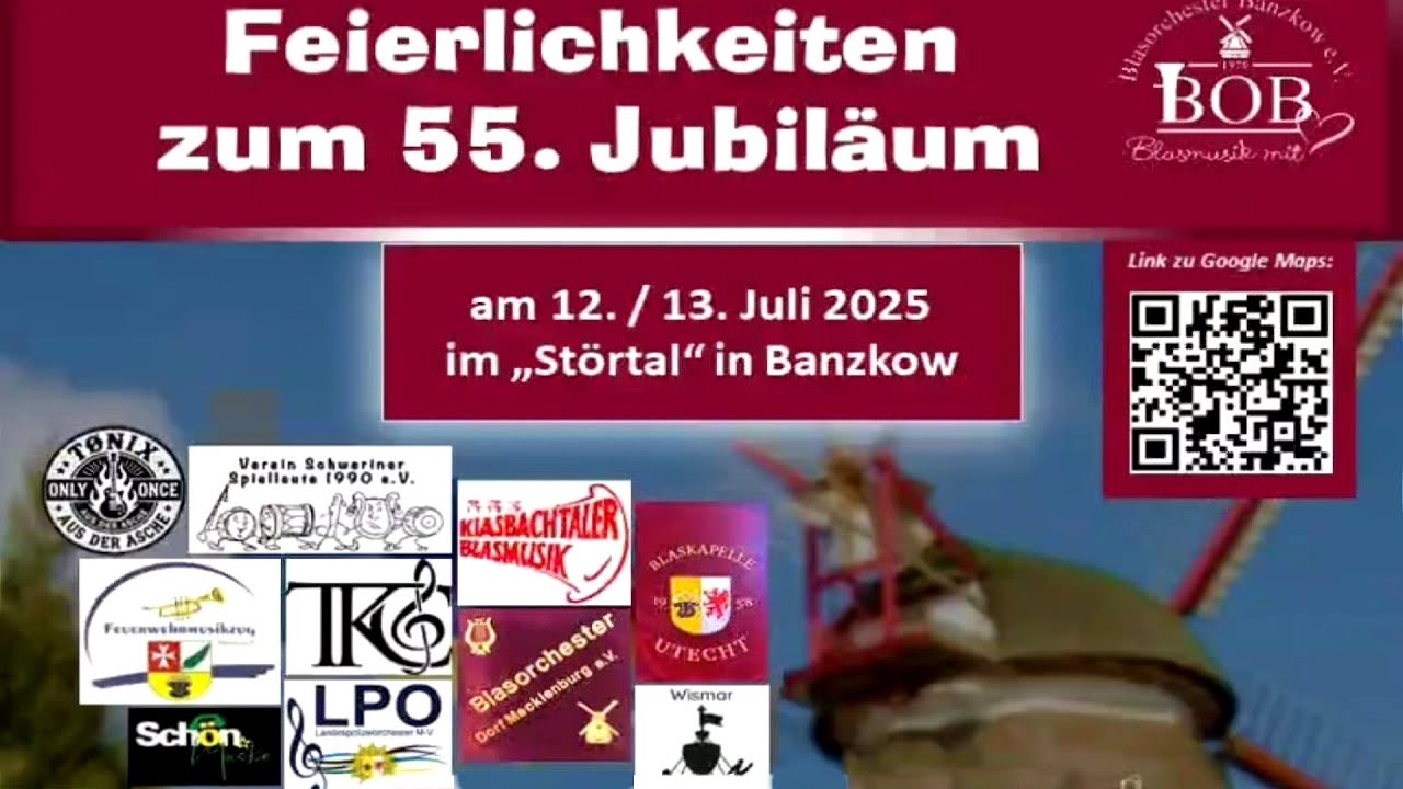 Jubiläumsfest Blasorchester Banzkow 2025