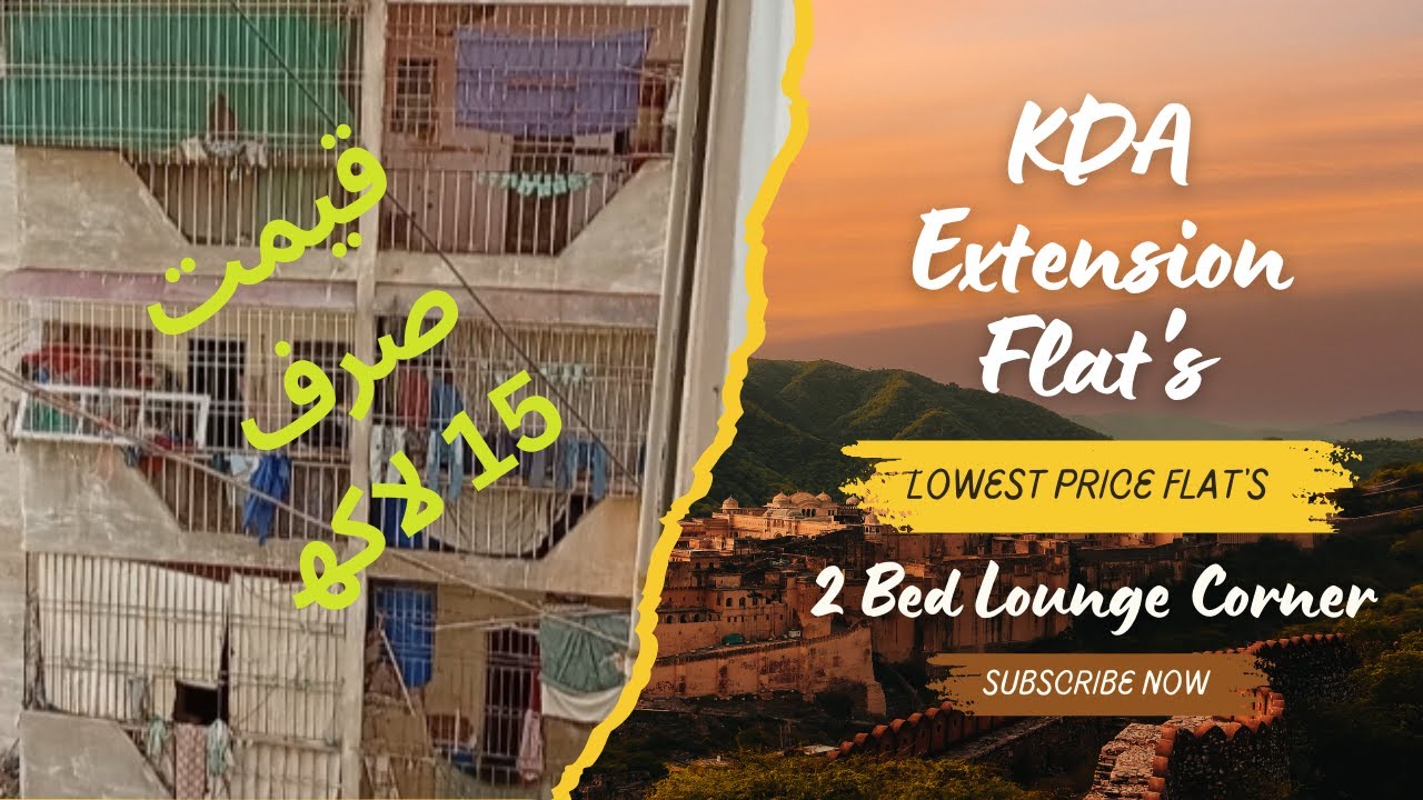 Low Price Flat Two Bed Lounge Corner | Surjani Ka Sasta Flat | KDA Extension | Crown Shadab Estate