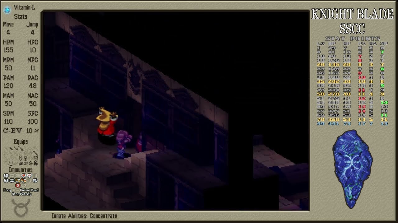 [FFT] Knight Blade SSCC Pt.22 - Underground Book Storage First Floor