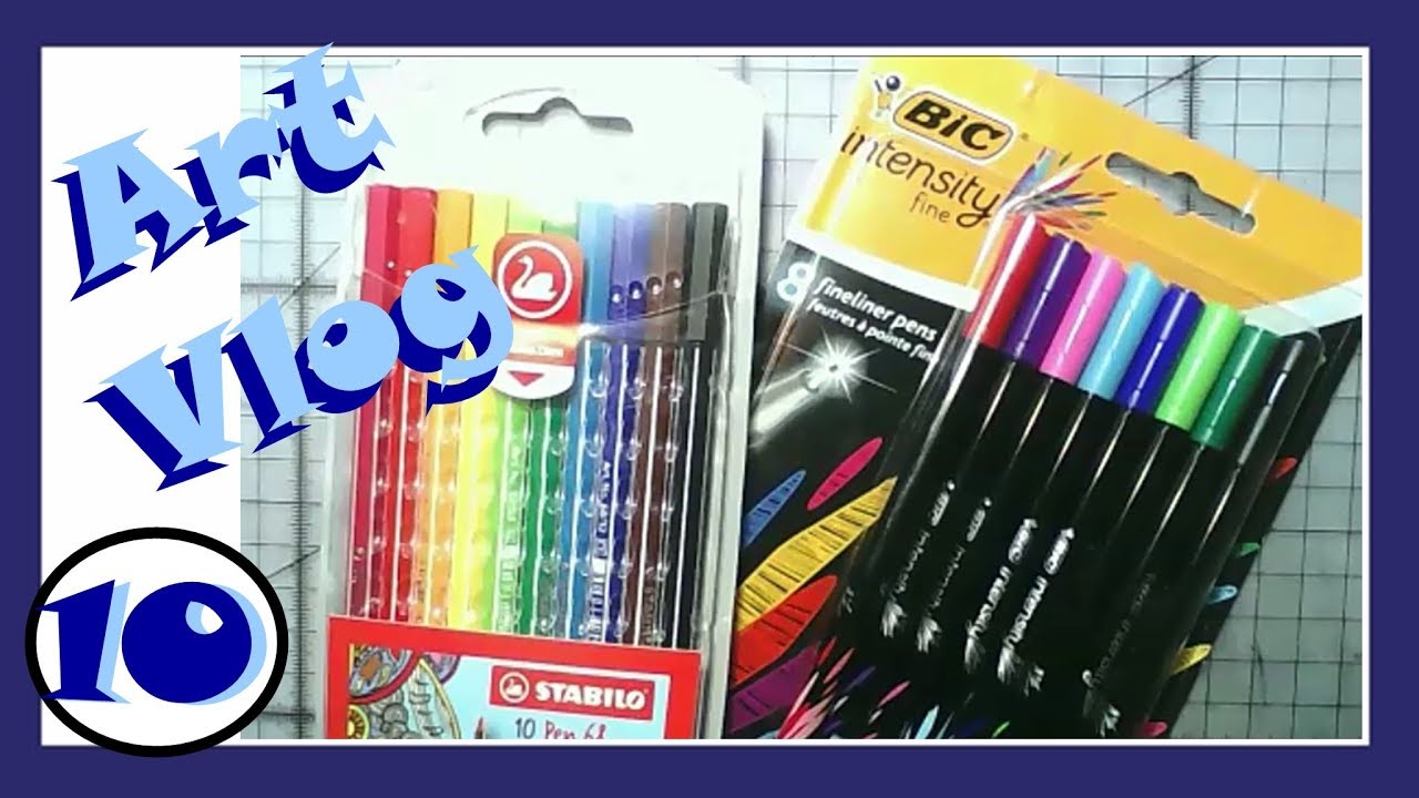 Mini Review of Bic intensity Fineliners & Stabilo 68 pens