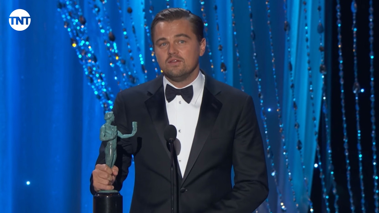 Leonardo DiCaprio I SAG Awards Acceptance Speech 2016 I TNT