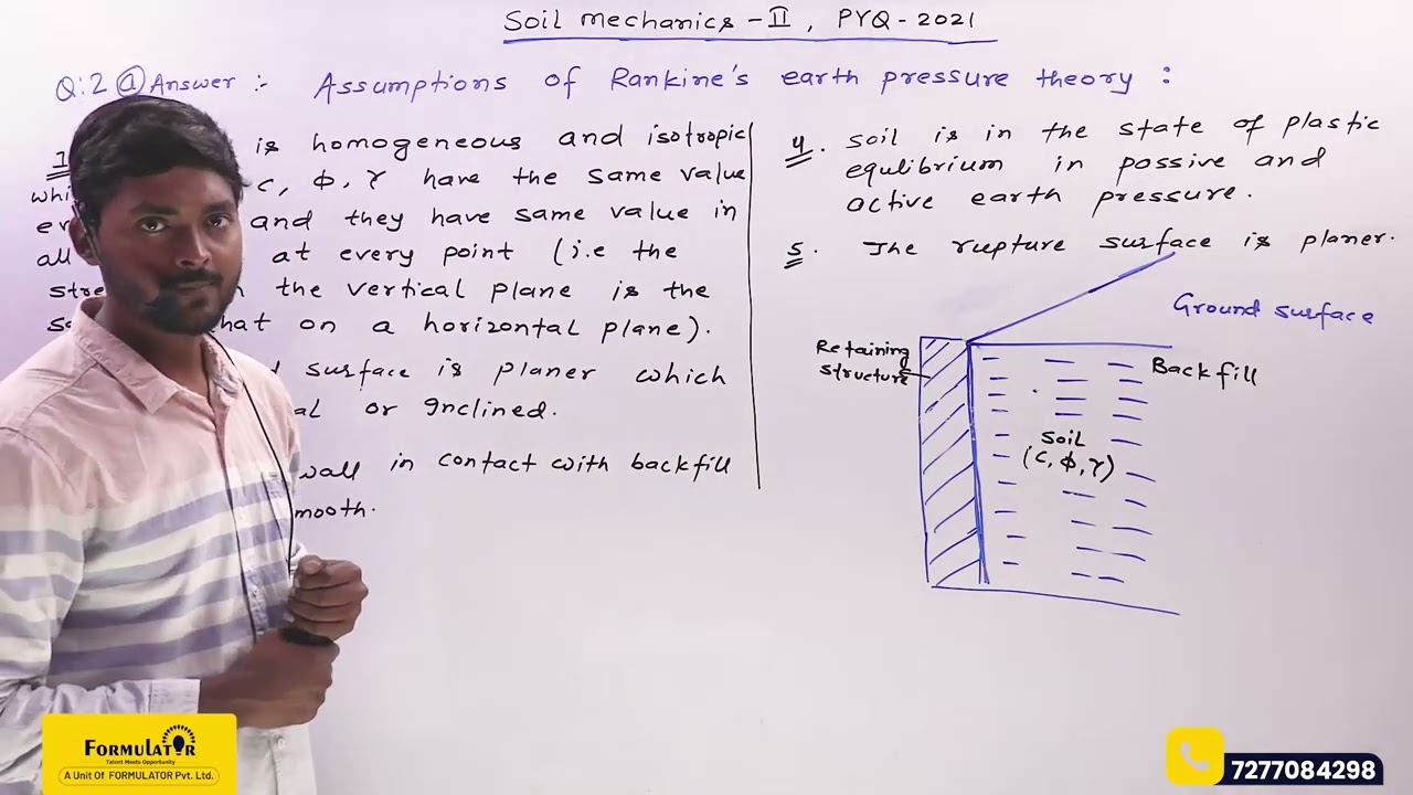 Soil Mechanics-II PYQ-2021#7th #Sem. #civil #civilengineering Long Questions Part-A #civil