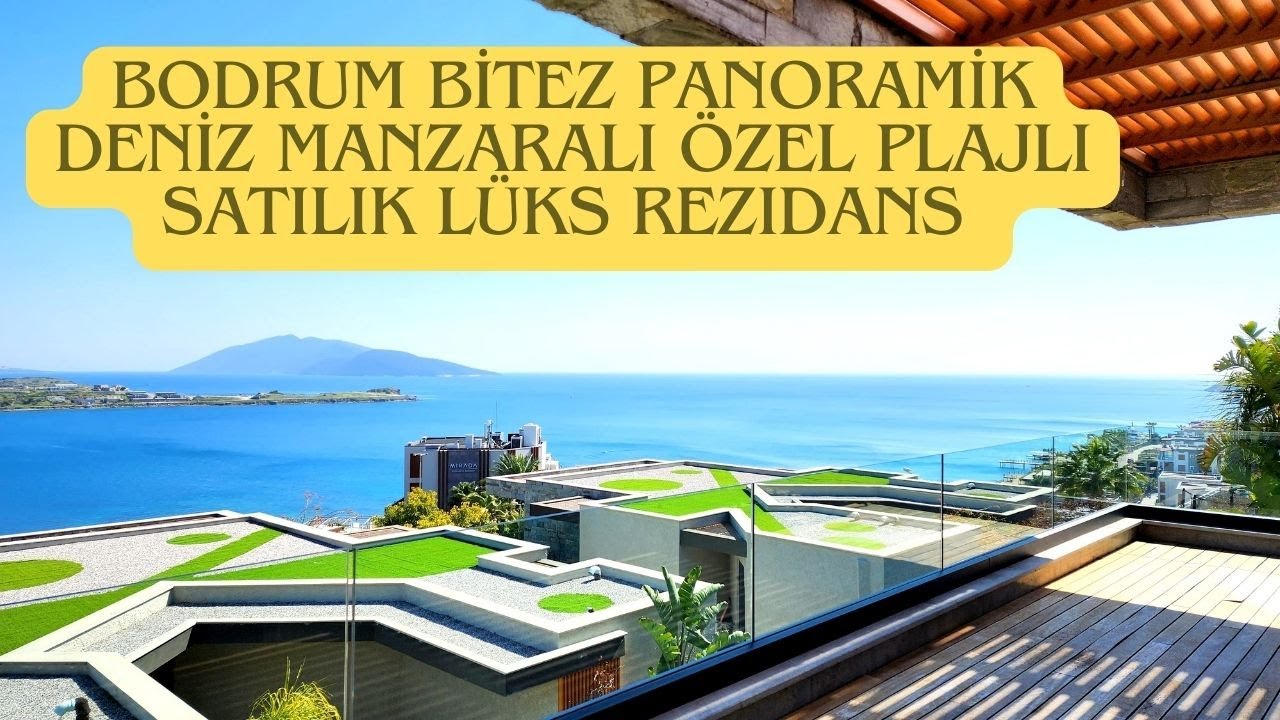 Bodrum Bitez &Ouml;zel Plajlı Panoramik Manzaralı Satılik L&uuml;ks Daire