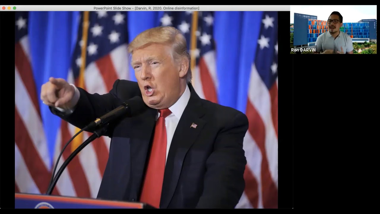 Fighting fake news Understanding how online disinformation works by Prof.  Ron Darvin