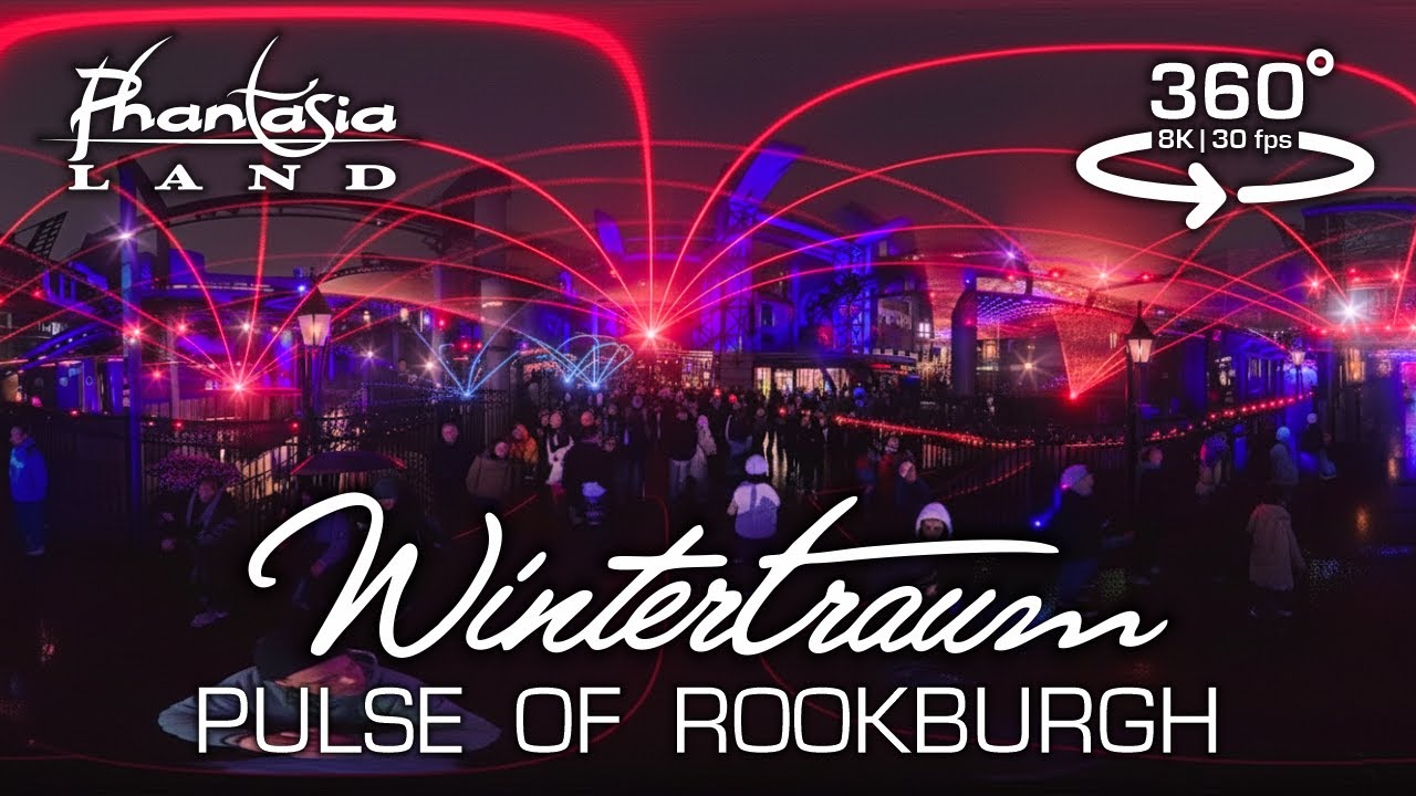 PULSE OF ROOKBURGH 360&deg; - Phantasialand Wintertraum 2025 | INSANE LASER SHOW! 🤯 Fog Experience 8K VR