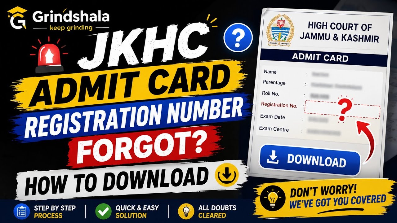 JKHC Admit Card 2026 | Forgot Registration Number? How to Download Admit Card | Step-by-Step Guide