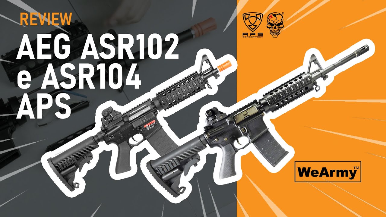 ReviewS dos Rifles M4 APS - Modelos ASR102 e ASR104 - Série WeArmy Reviews