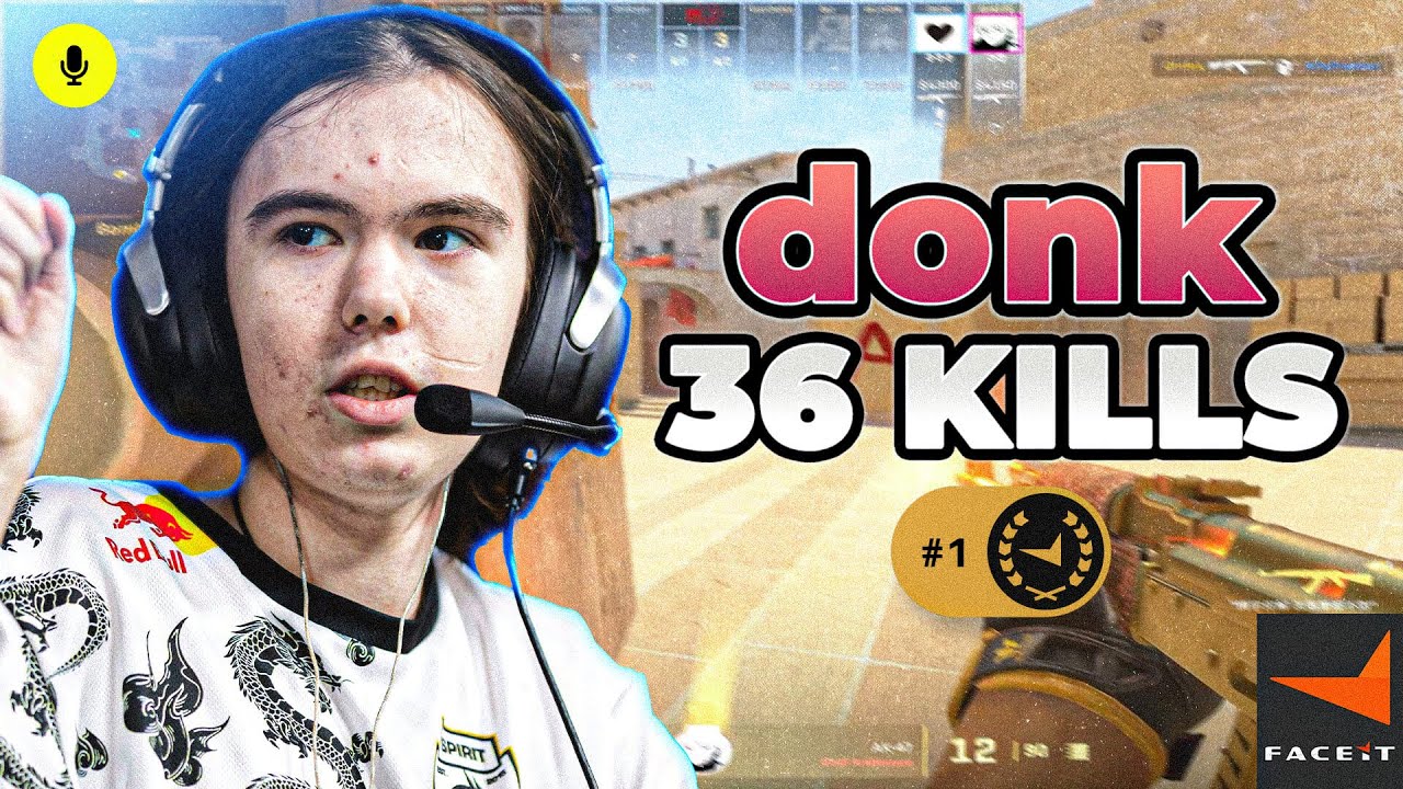 CS2 POV | donk Faceit Ranked (Mirage) with baz - Voice Comms 36-15
