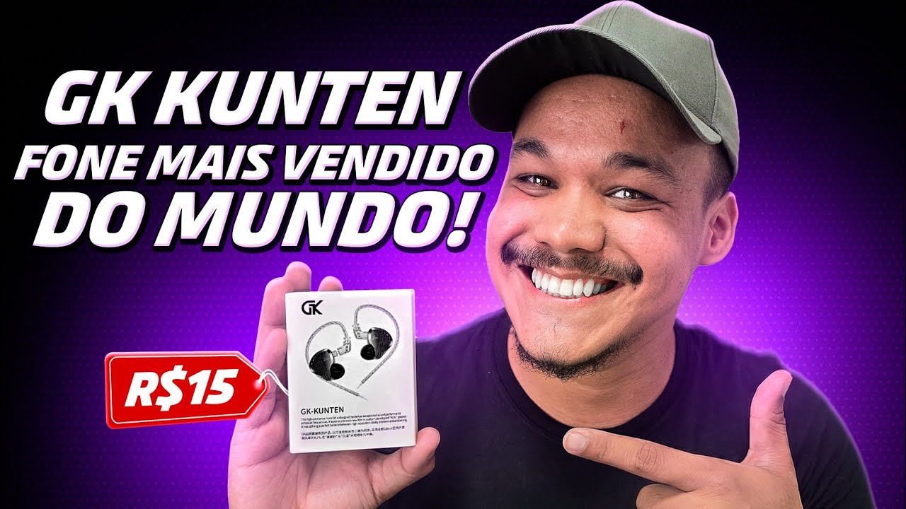 PAGUEI SÓ R$15 NESSE FONE… E ELE SURPREENDEU! GK-KUNTEN - MELHOR QUE MUITOS DE R$ 400 - UNBOXING 