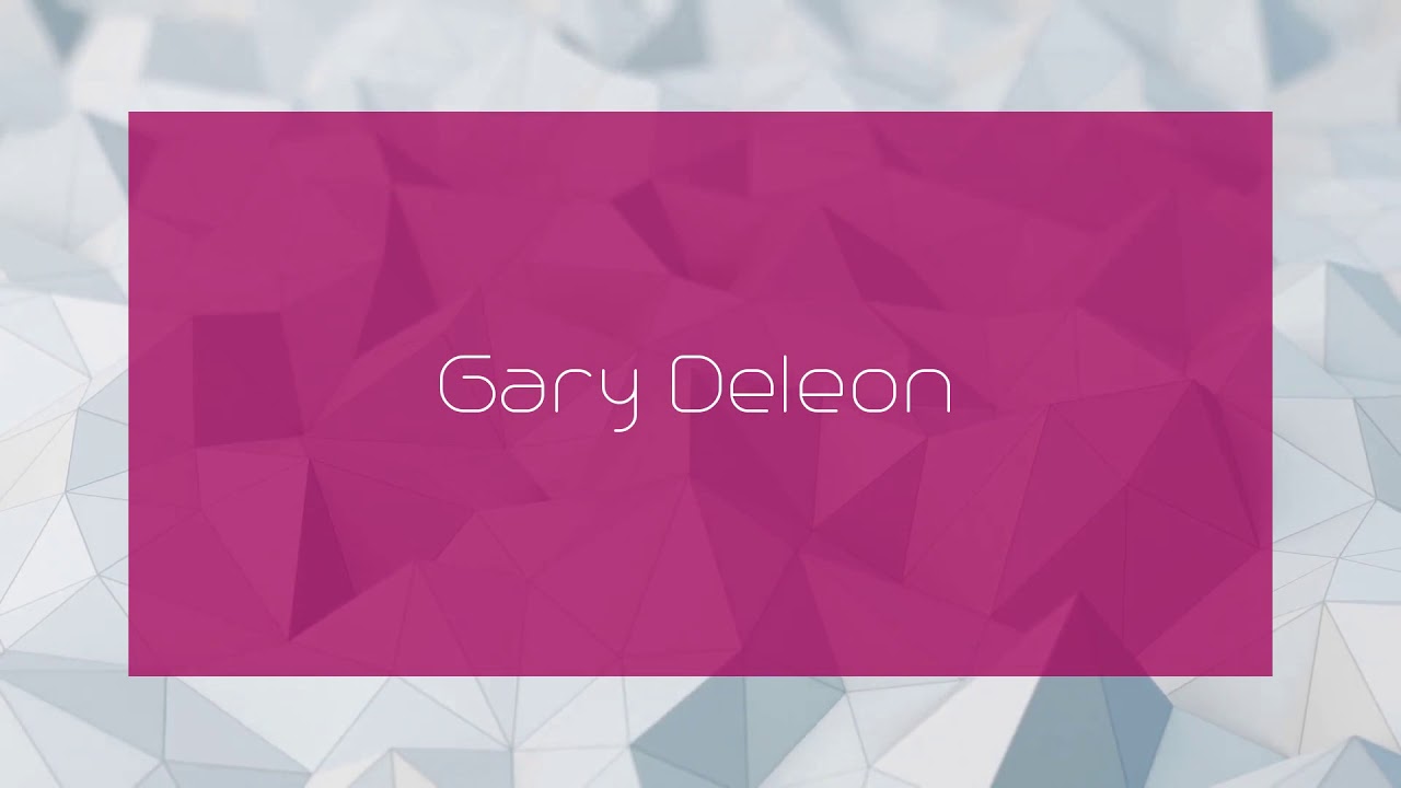 Gary Deleon - appearance