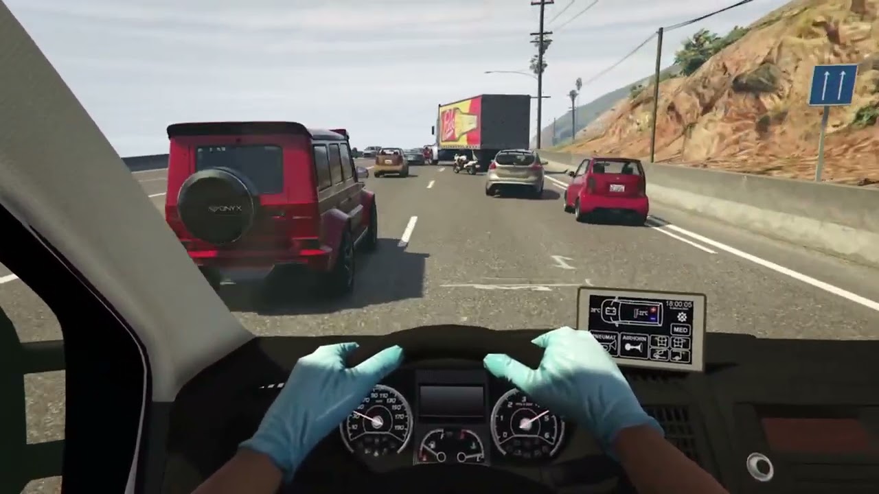 Alarmowy przejazd karetki Ducato do Wypadku - GTA V Polskie Mody