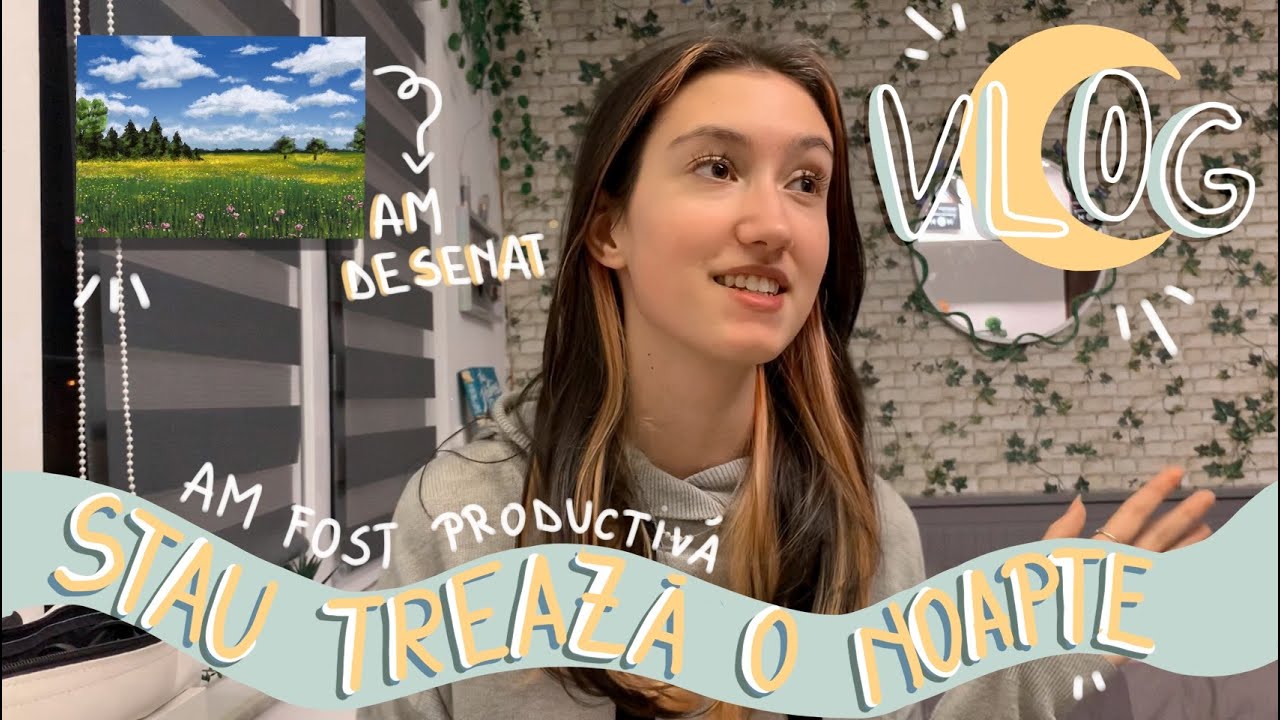 VLOG productiv | stau treaza o noapte intreaga