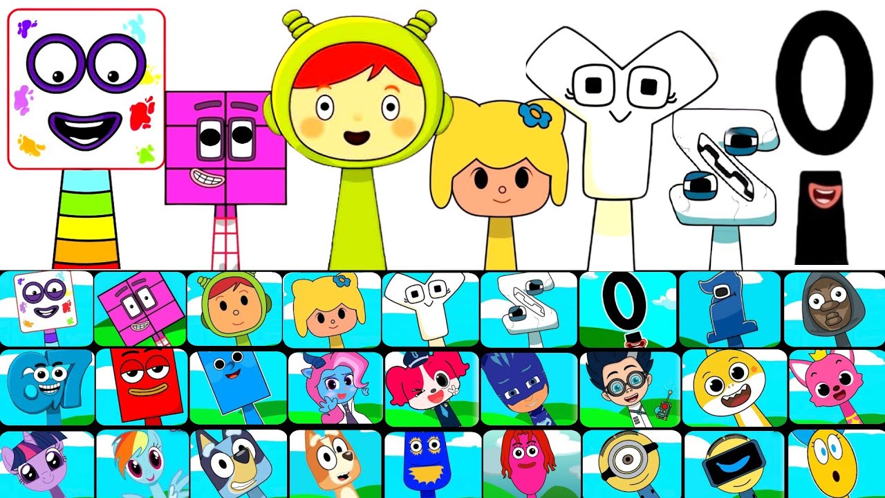 Incredibox Sprunki OC: All Save The Shapes Phase 1-27: Seventeen number from Eighteen, Numberblocks.