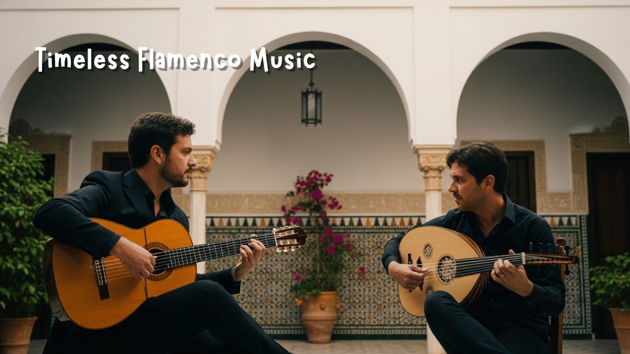 Peaceful Spanish Flamenco Instrumental | Quiet Courtyard Guitar Mood