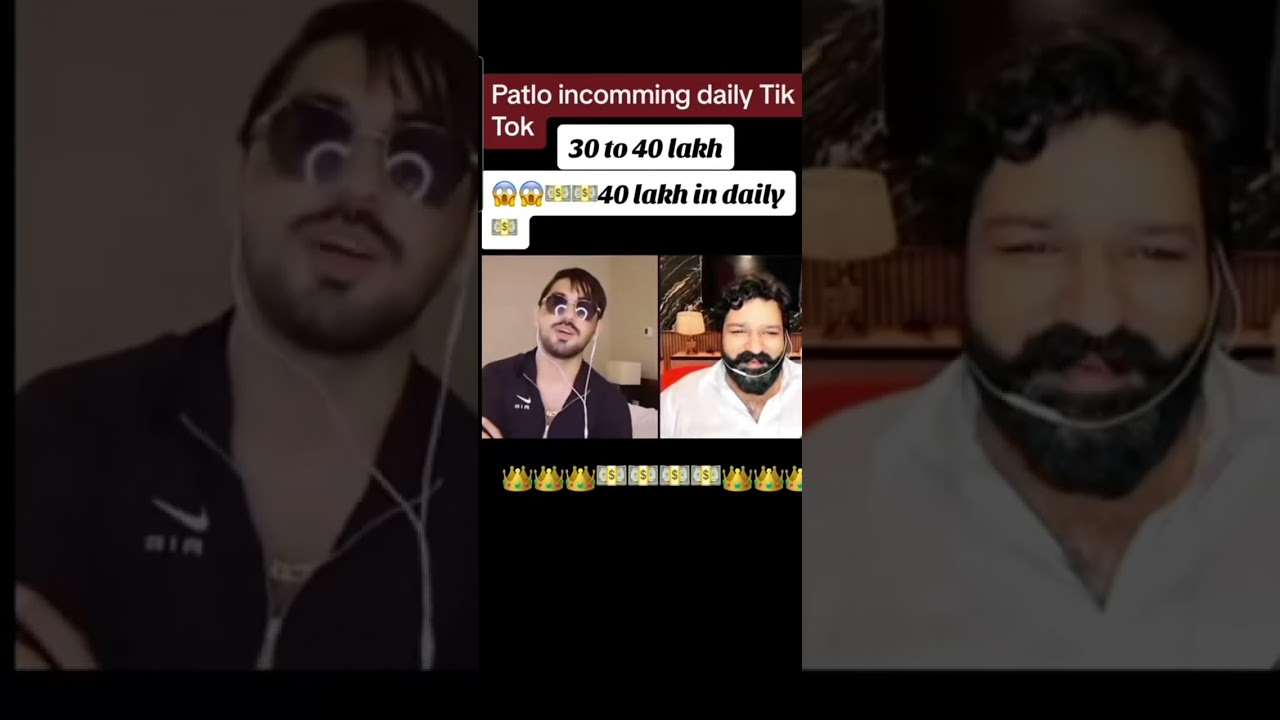pattlo daily income in tiktok 30to40lac😟