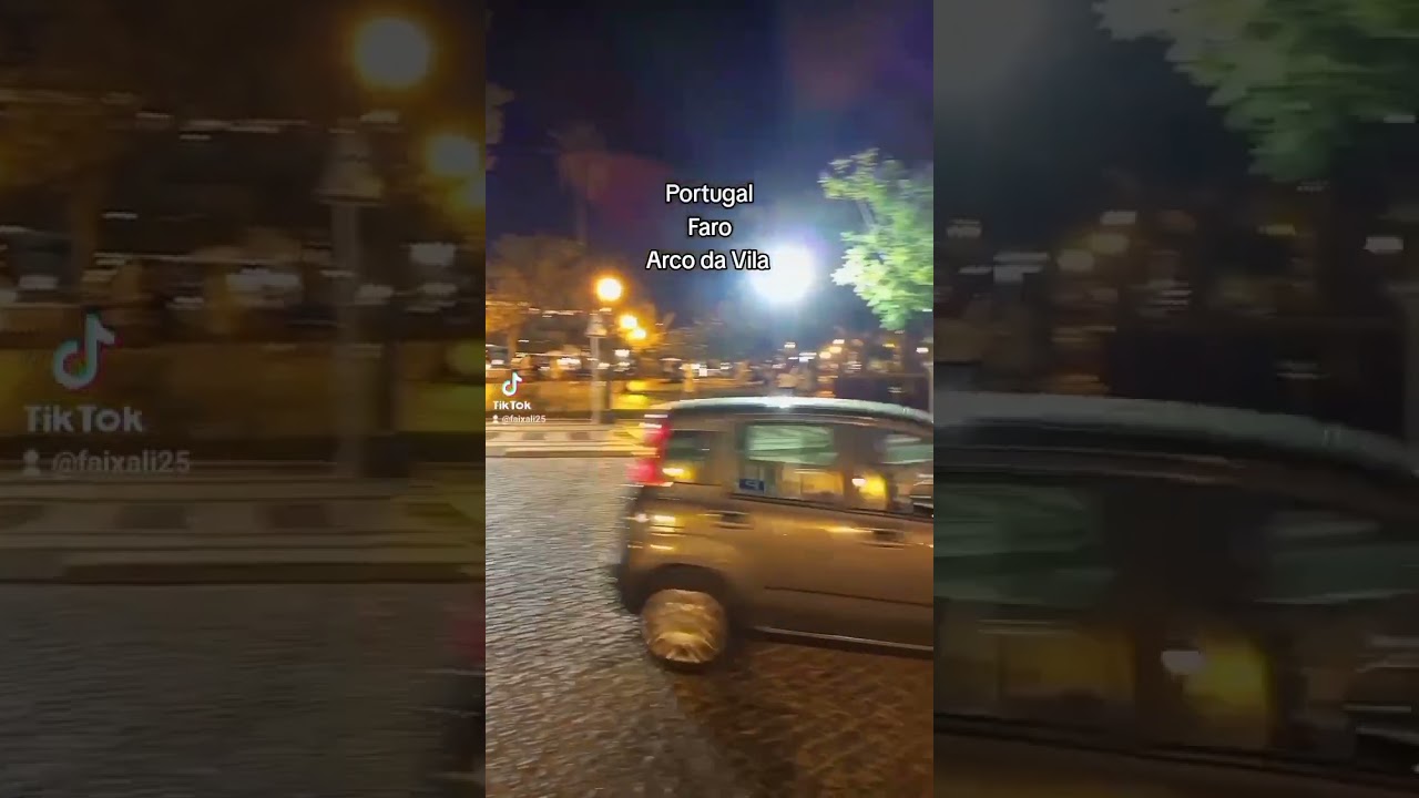 #portugal #faro #beautiful #algarve #street #nightview #travel #vlog