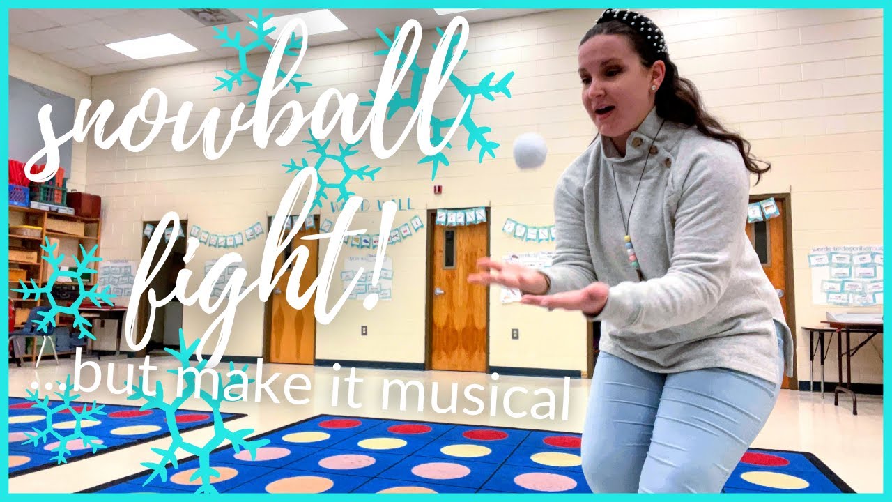 6 Ways to Have a SNOWBALL FIGHT in Elementary Music... But make it Musical and Educational