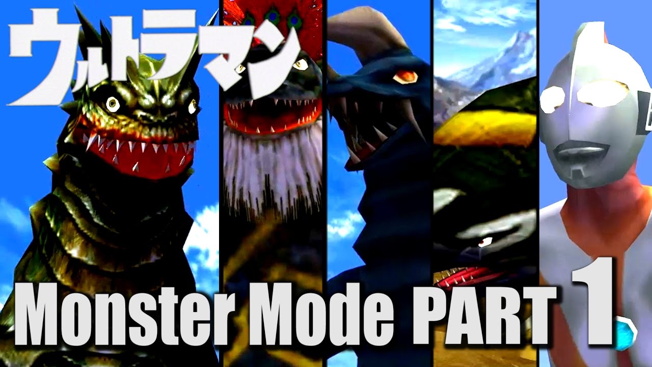 ULTRAMAN PS2 GAME - Monster Mode Part 1 - Bemlar ( 1080P HD 60fps )