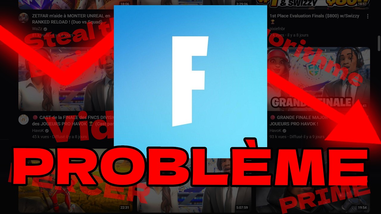 Voici VRAIMENT Pourquoi YouTube Fortnite va MAL...