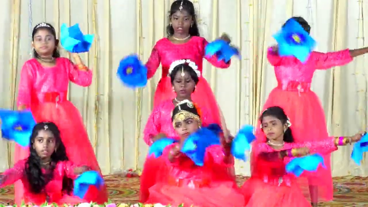 SR School Pullambadi 26th Annual day  Margali poove song by 5thstd students