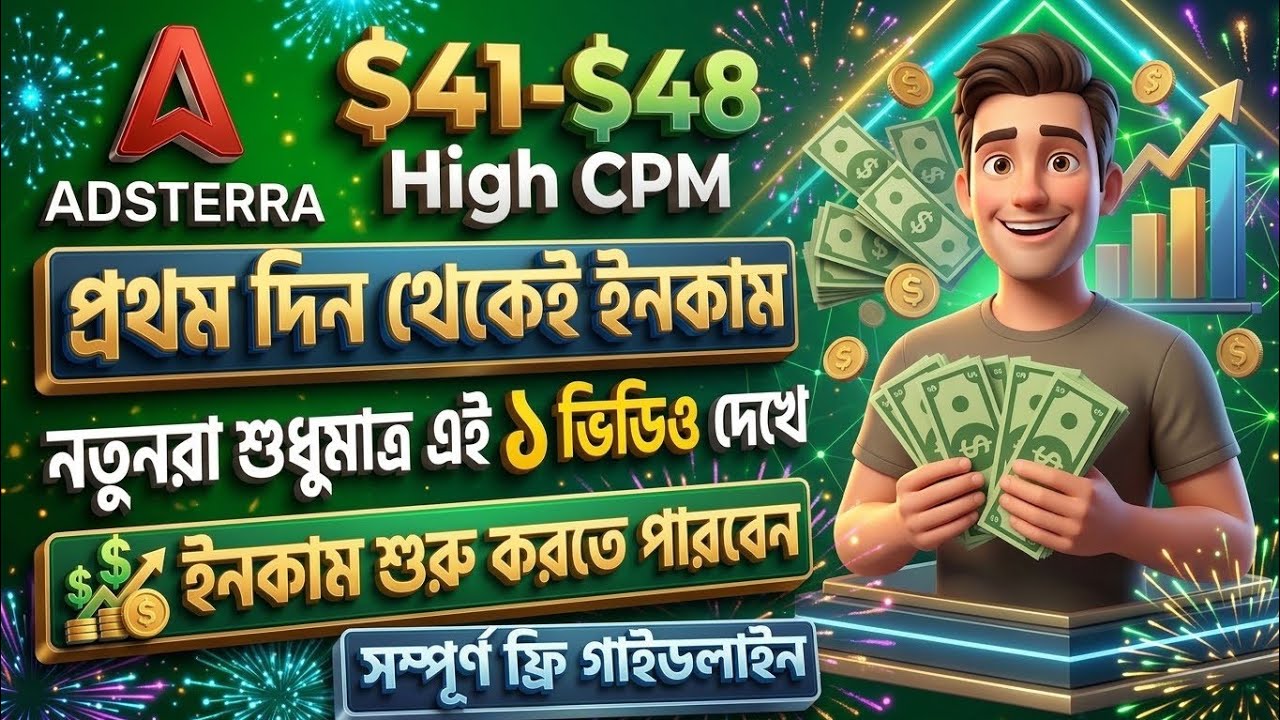 Earn for free on Adsterra | adsterra earning tricks | adsterra high cpm | adsterra