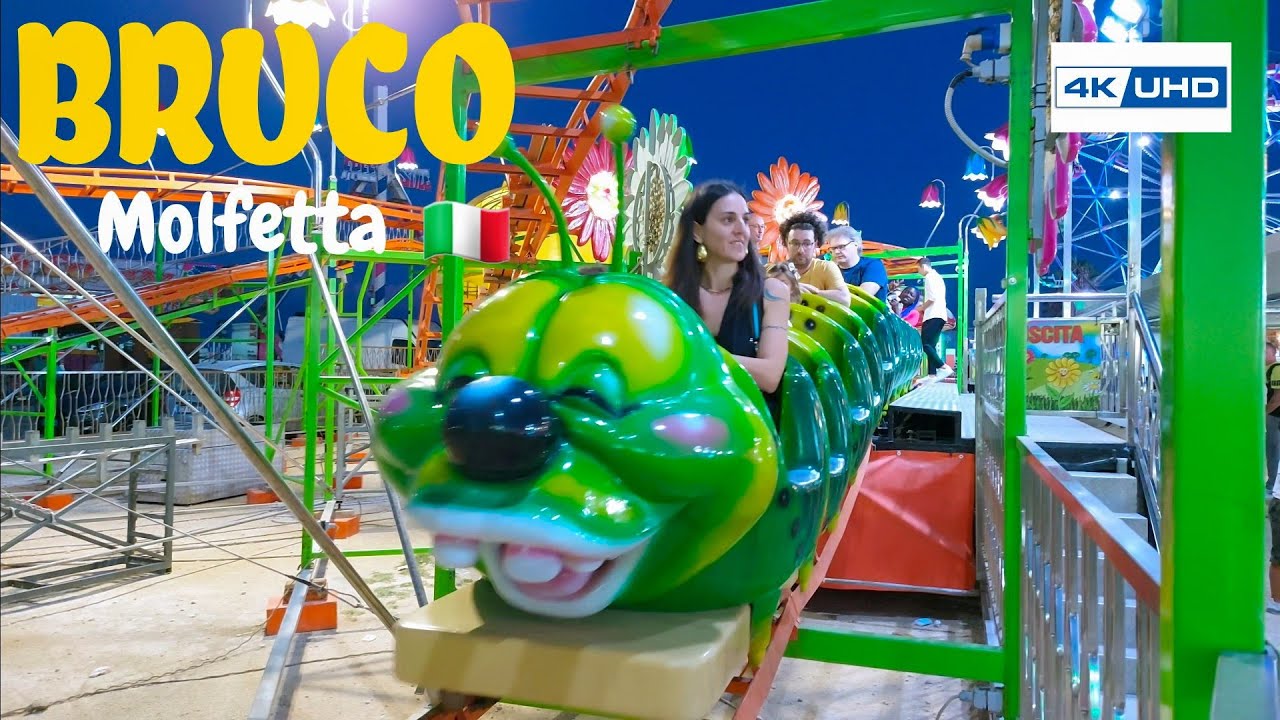 Molfetta Giostre 2022 🇮🇹Il Bruco |  Patronal Feast [4K].UHD