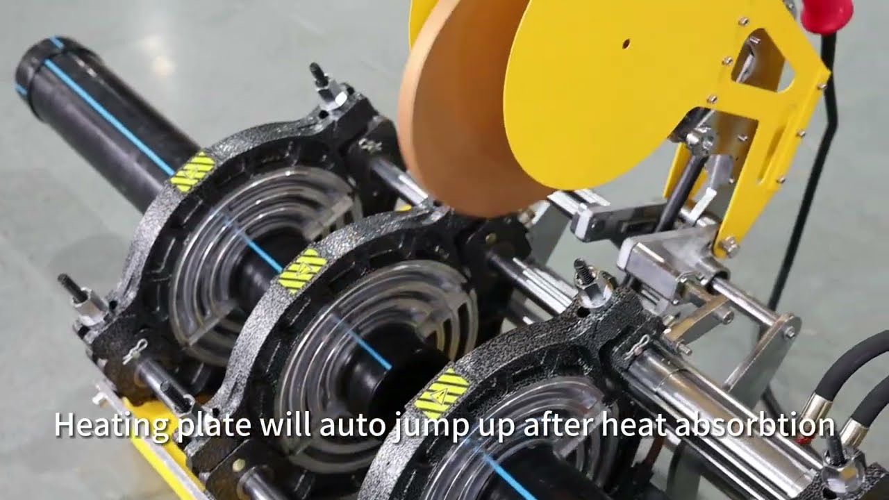 WP250Q HDPE pipe butt welding operation full video
