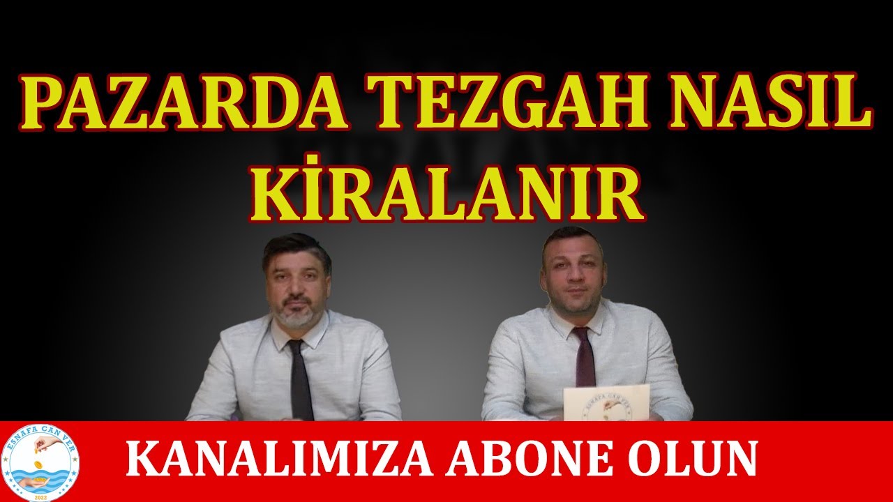 Pazarlarda Tezgah Nasıl Kiralanır? Pazar Esnafı Nasıl olunur ? Halden Pazara Son Durum