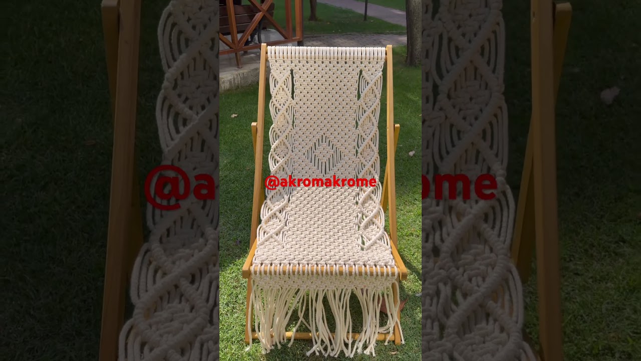 Makrome Şezlong / #makromeşezlong #macramechair #macrame