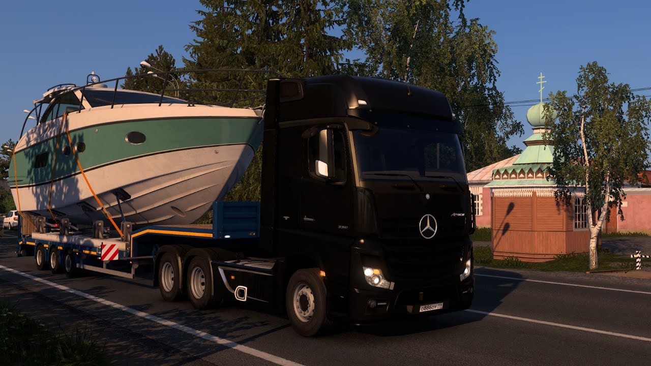 Mercedes-Benz Actros 3351 | Klaipeda (LT) - Vyborg (RU) | Euro Truck Simulator 2