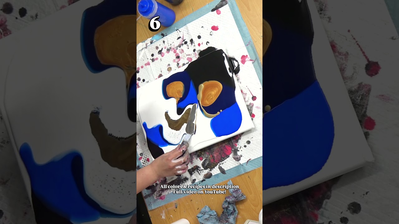 April MYSTERY Color Challenge ✨ Week 1 Day 6 ✨ BASIC Fantasy Swipe FluidArt Tutorial by MarjoleinART
