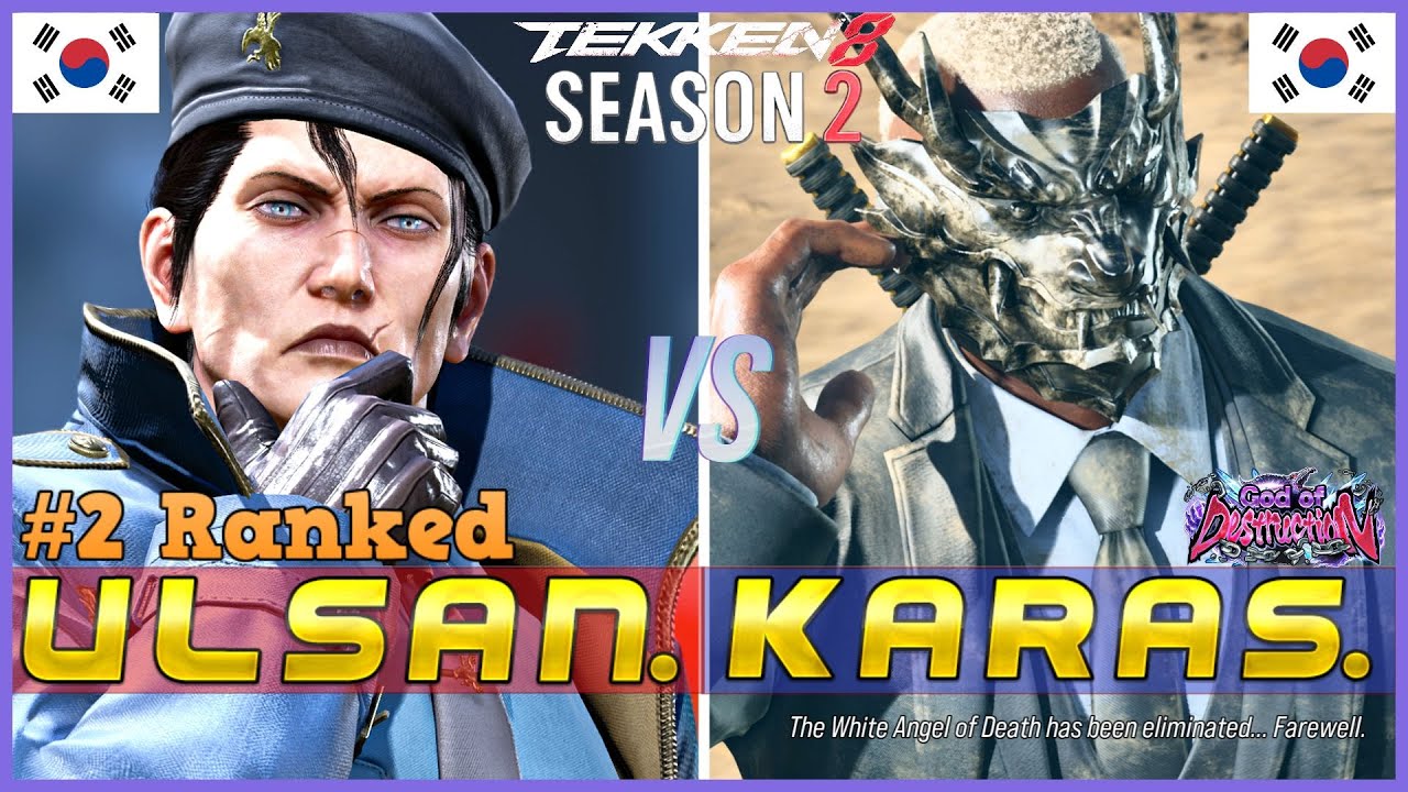Tekken 8 (Ver.2.02) ▰ ULSAN (#2 Ranked Dragunov) Vs KARAS (Raven) ▰ T8 High Level Gameplay
