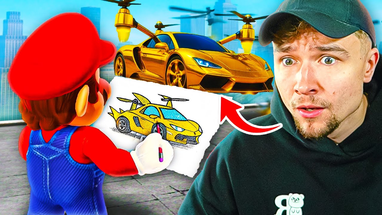 Mario Odyssey, aber ALLES was ich zeichne, WIRD LEBENDIG! | Dävid Reaktion