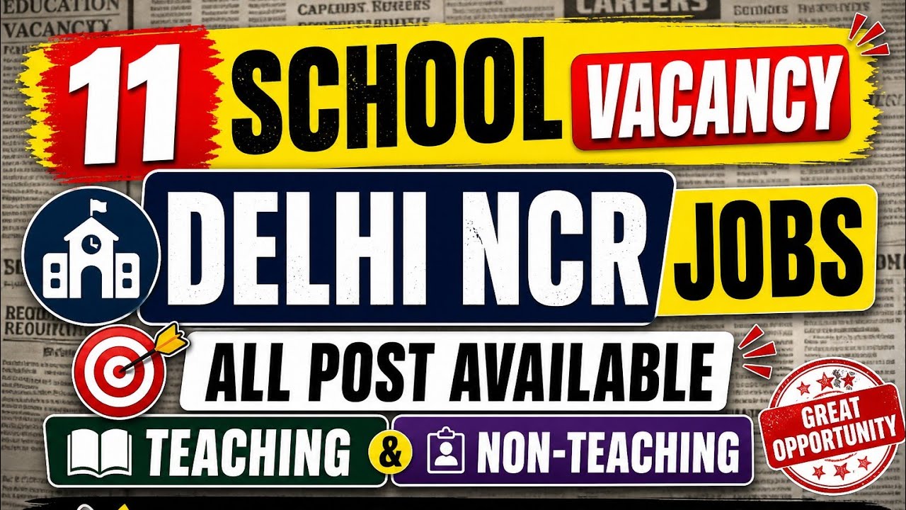 📚Monday School Vacancy ✍️Delhi Ncr All Post Vacancy ✍️ Resume Tips