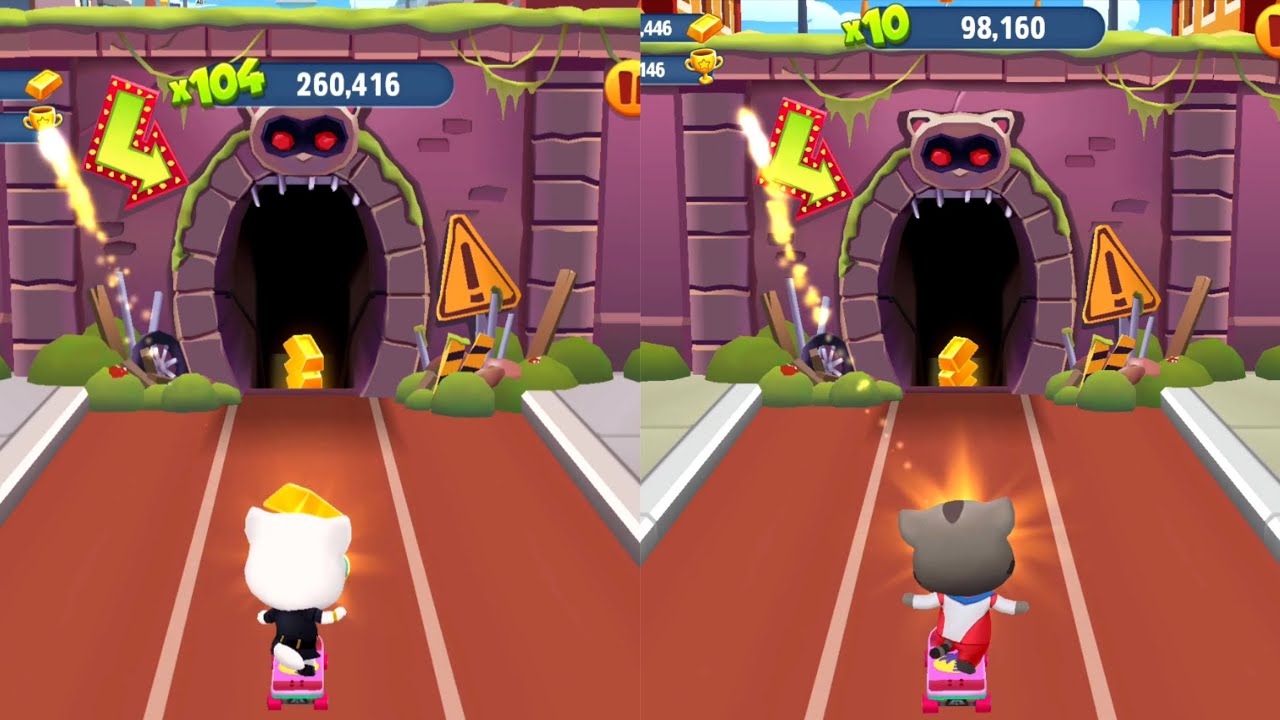 Talking Tom Gold Run - Agent Angela vs Tom - Summer Sports Lunar New Year vs Water Park