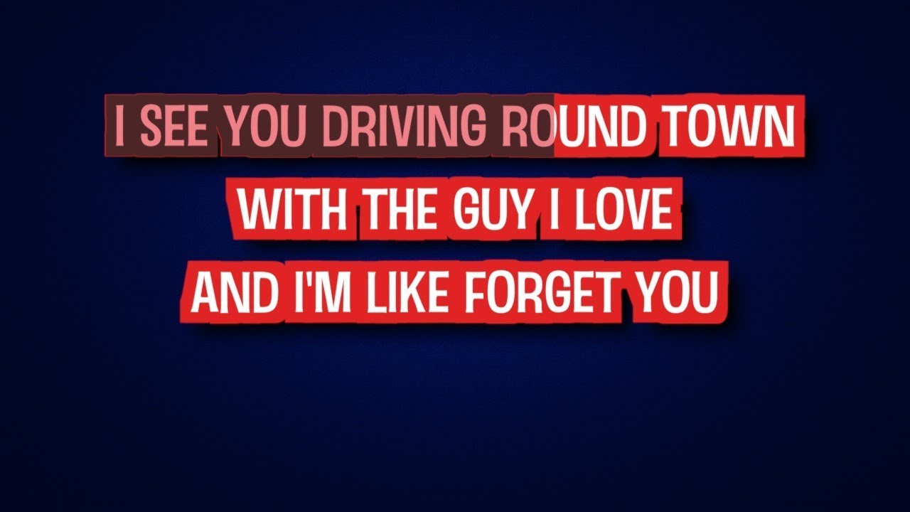 Glee Cast - Forget You (Karaoke Version)