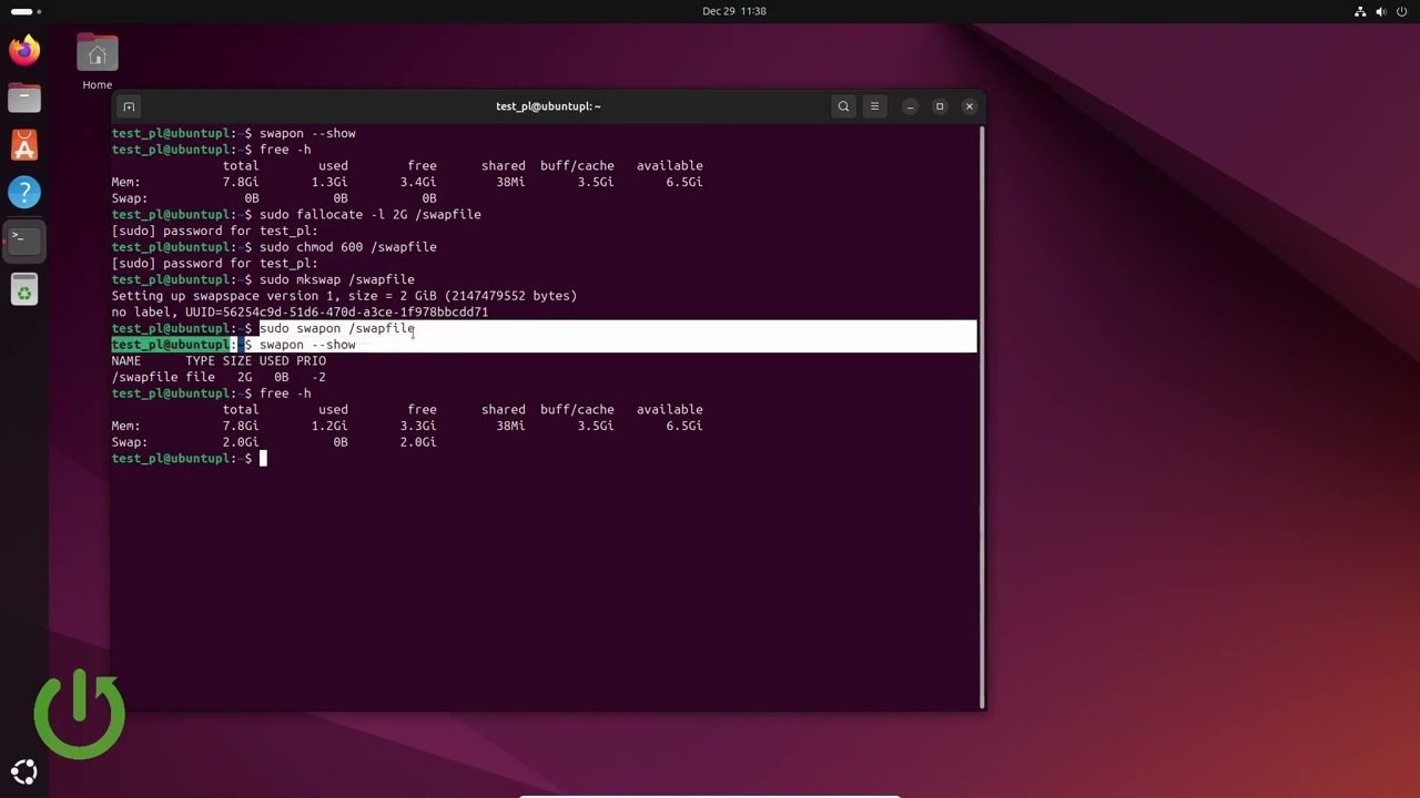 Linuxでスワップファイルを作成する方法