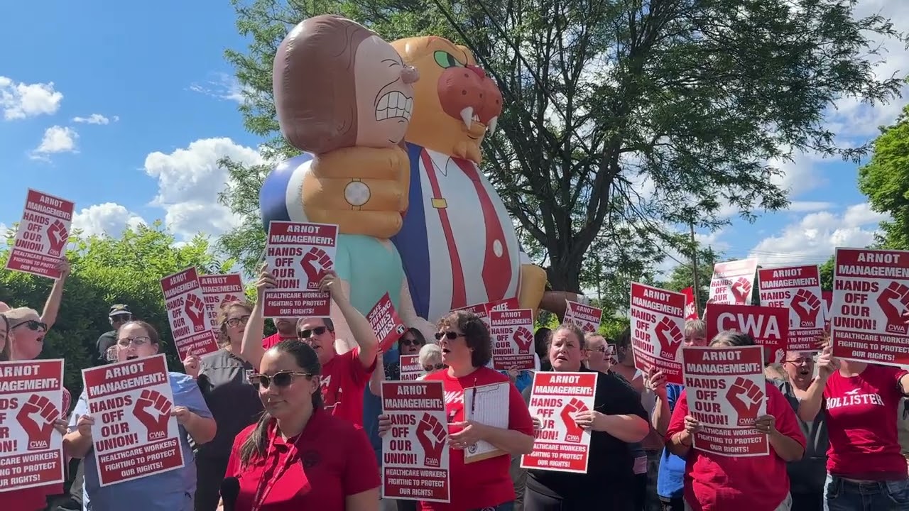 June 2024: Healthcare Workers t Arnot Ogden Medical Center Rally for Patient Care!