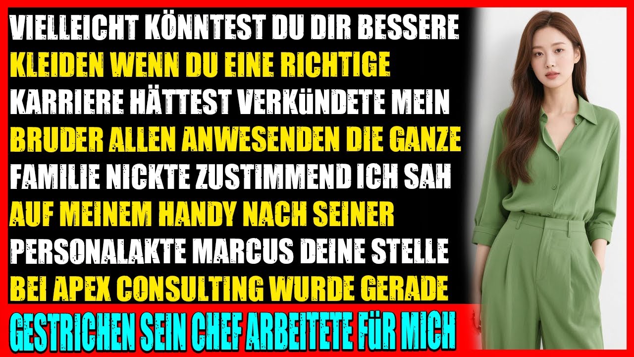 Vaters Ruhestandsparty: Bruder sagte  Such dir einen echten Job ich feuerte ihn sofort