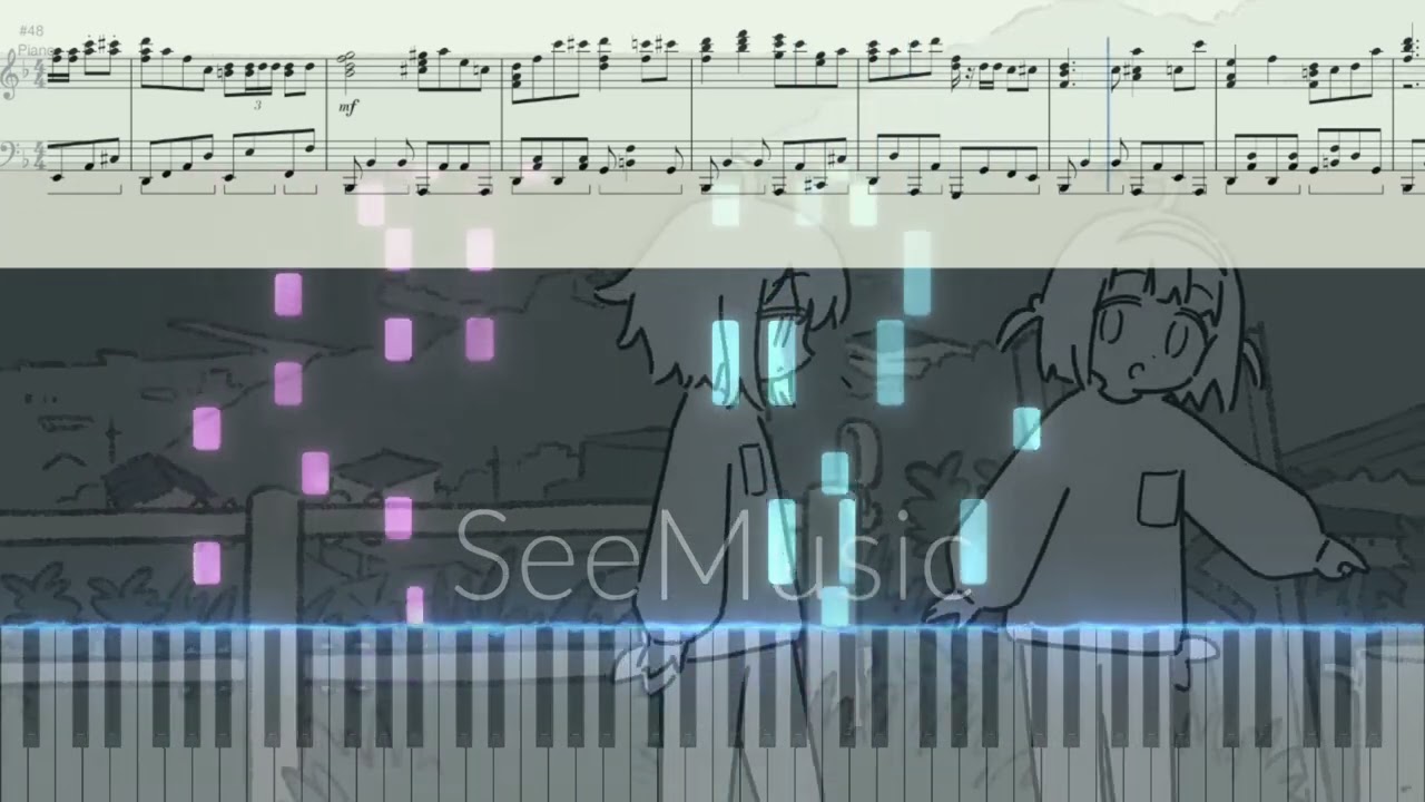 【ピアノアレンジ】さよなら幽霊無人街 - 玄米ねこまんま(電ǂ鯨)