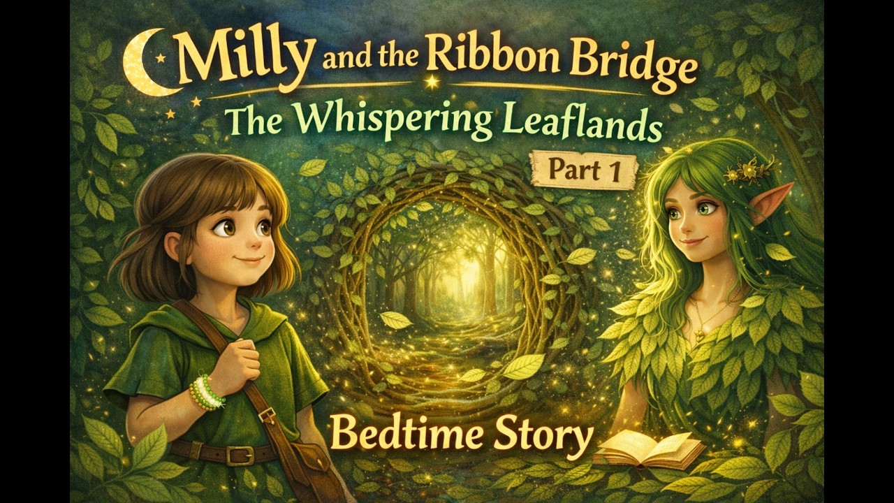 Milly and the Ribbon Bridge 🌙 | The Whispering Leaflands 🍃 | Part 1 | Bedtime Story for Kids
