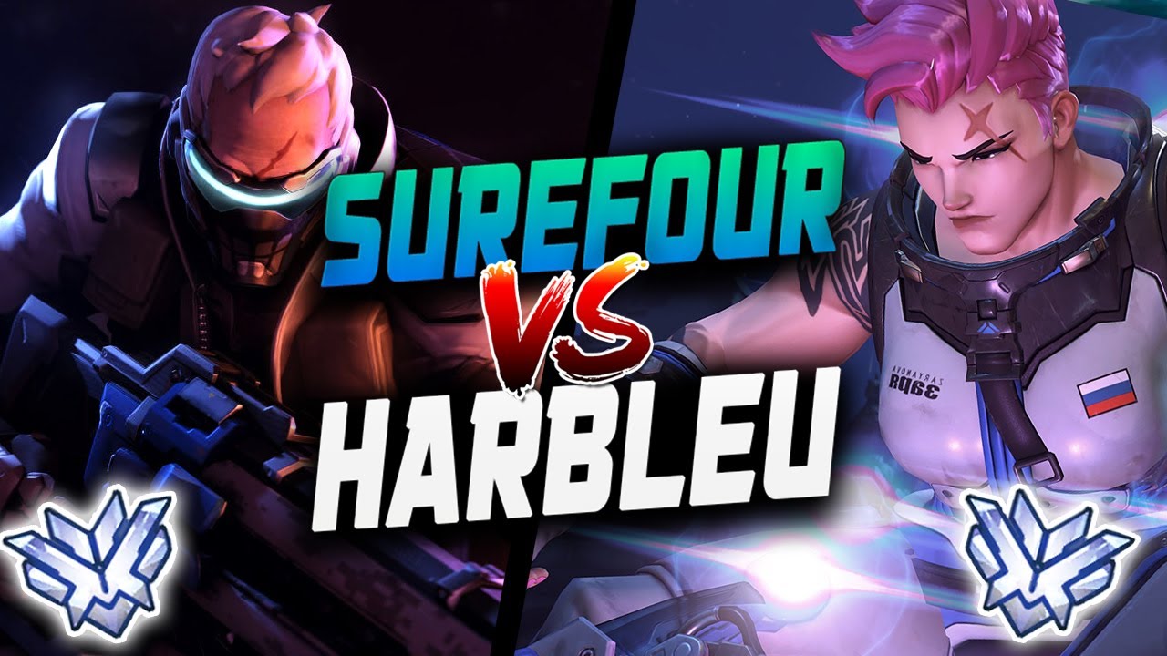 SUREFOUR SOLDIER 76 VS HARBLEU ZARYA! [  OVERWATCH SEASON 21 TOP 500 ]