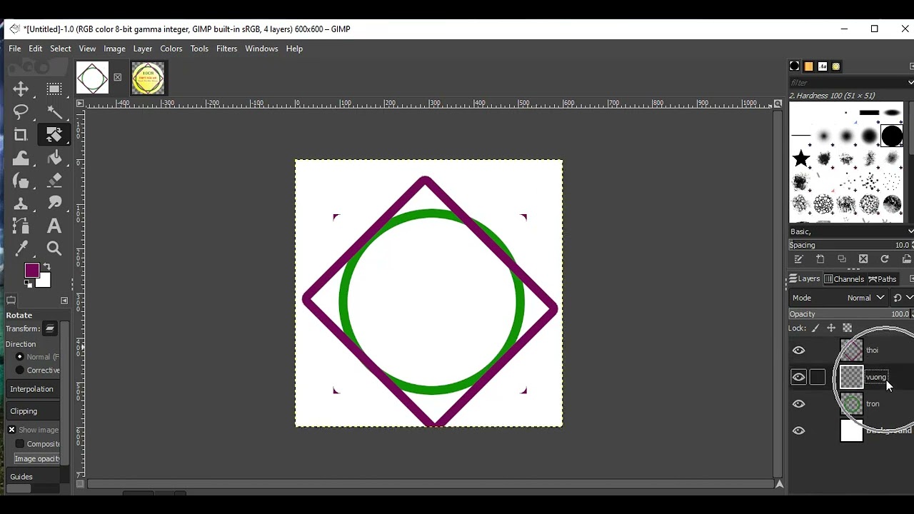 Hướng dẫn tạo logo bằng phần mềm GIMP 2.10