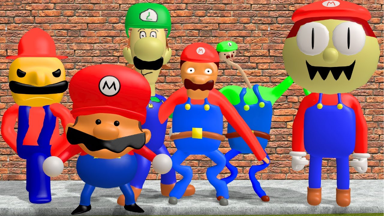 ALL MARIO 3D MEMES vs ALL ROBLOX 3D MEMES In Garry's Mod