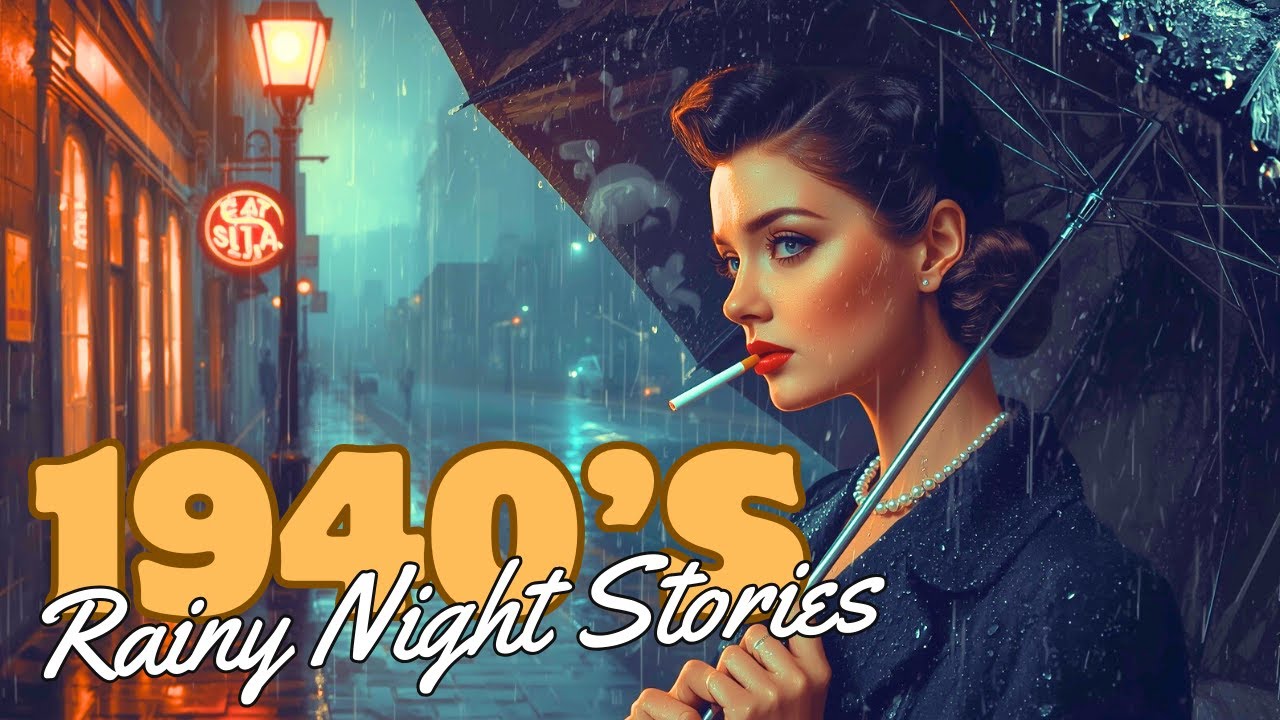 1940s Jazz Rainy Night Collection - September Stories & Vintage Weather Moods