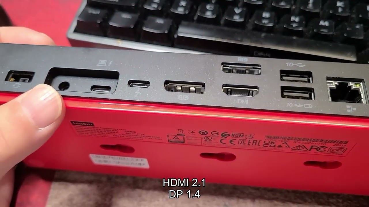 ThinkPad Universal Thunderbolt 4 Dock(썬더볼트 4 독) 개봉 및 사용방법